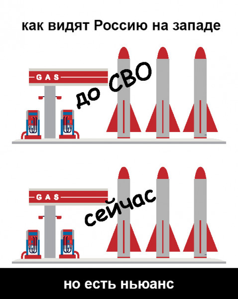Мем: "cтрана-бензоколонка с ракетами" - говорили они. Всё знали, но не понимали