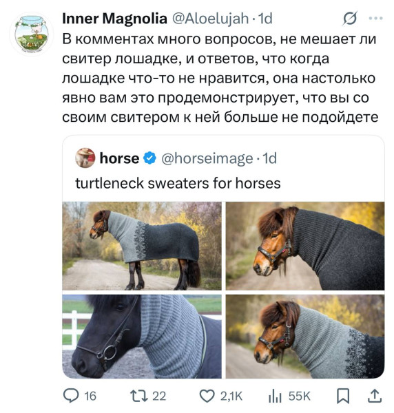 Мем: Конь в свитере., henh
