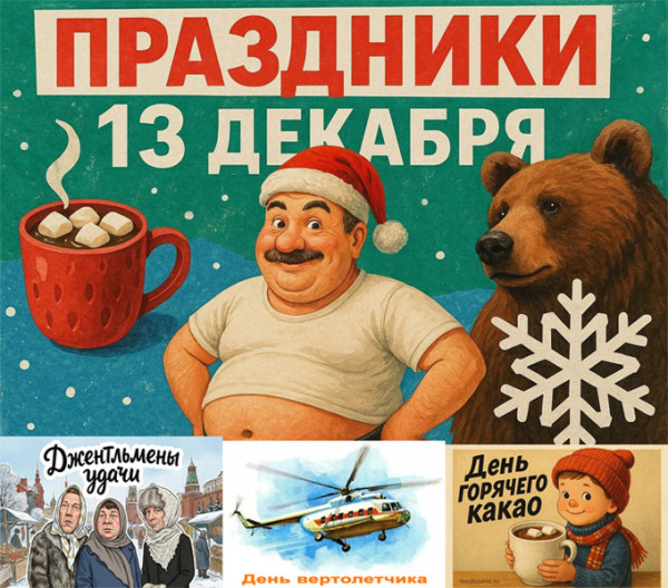 Мем: Праздники 13 декабря 2025 года