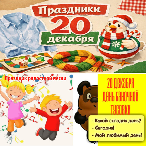 Мем: Праздники 20 декабря 2025 года
