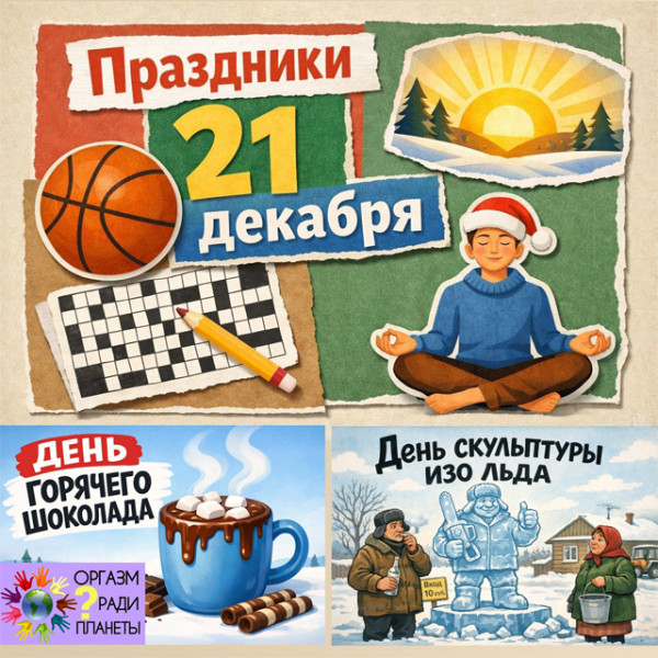 Мем: Праздники 21 декабря 2025 года