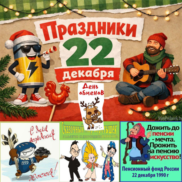 Мем: Праздники 22 декабря 2025 года