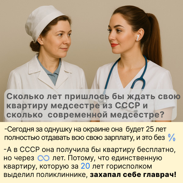 Мем: Пару слов о бесплатных квартирах в СССР