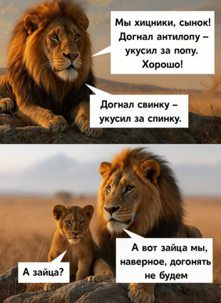 Мем: Юмор про хищников, iteam