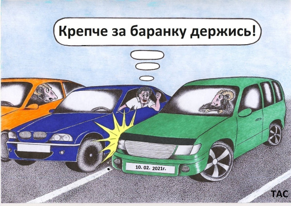 Мем: За баранкой бараны., Александр Троицкий