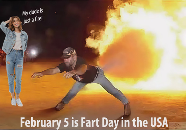 Мем: 5 февраля День Пукания (National Fart Day) – США