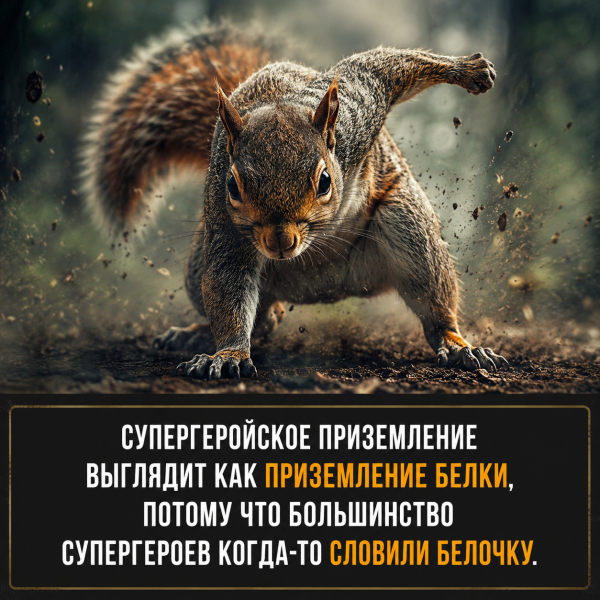 Мем: superhero landing, SlokoLAV