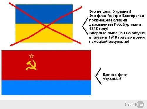 Мем: Флаг Галиции и Флаг Украины