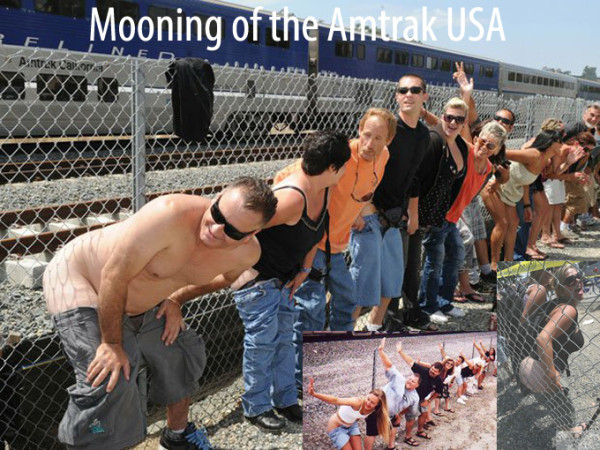 Мем: Праздник голых задниц – Mooning of the Amtrak USA