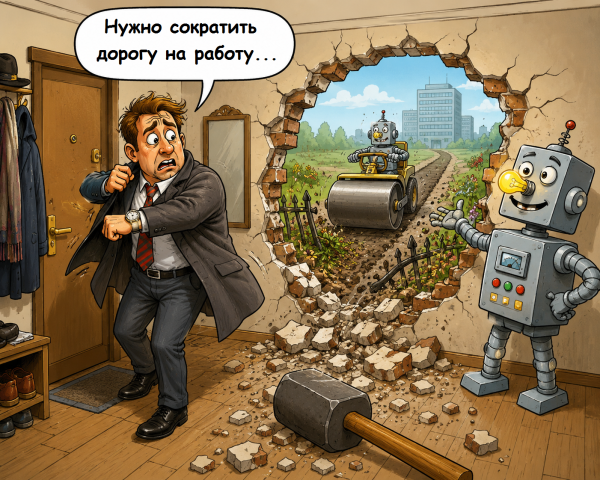 Мем: Нужно сократить дорогу... Мем: Нужно сократить дорогу...