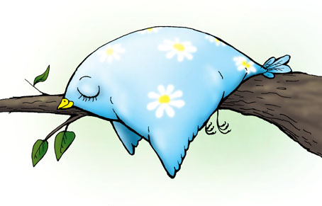 Карикатура: Синица-пофигень (Пролежень, Животянка, Лежегузка), Глеб Андросов