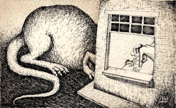 Карикатура: мышь, Александр