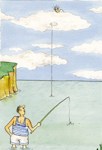 Карикатура: Рыбалка, Иван Анчуков