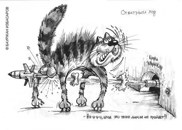 Карикатура: Ответный ход, Бауржан Избасаров