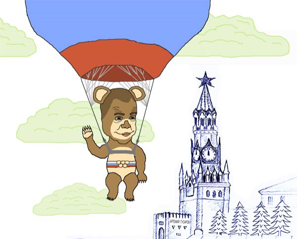 Карикатура: Медвед, artemij