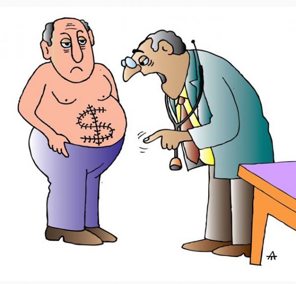 Карикатура: Уродливый шрам, Алексей Талимонов