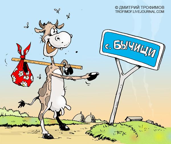 Карикатура: Повезло, Трофимов Дмитрий