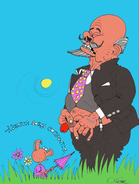 Карикатура: Кажется вождь собирается, Олег Горбачёв